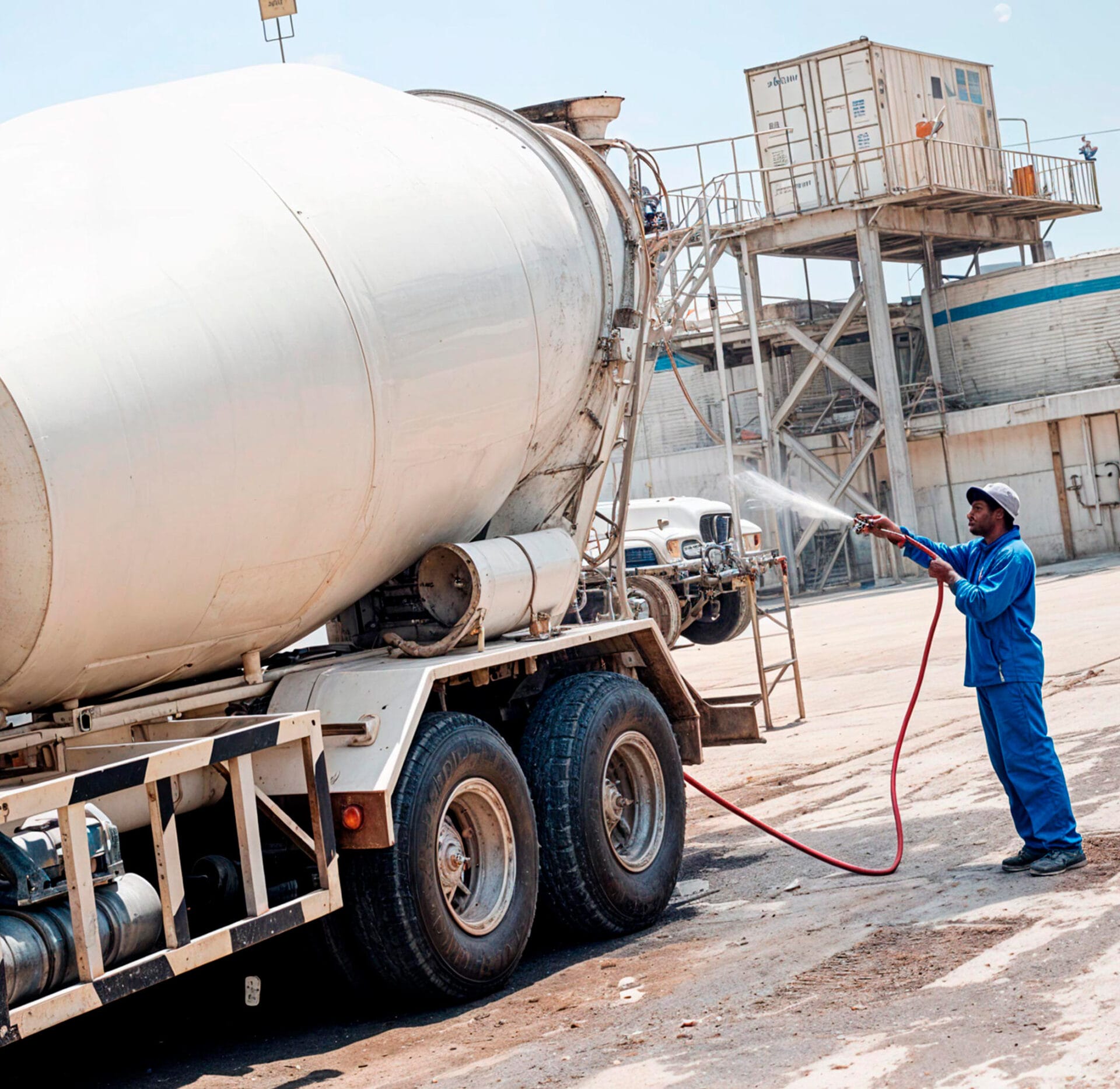 Concrete Truck Cleaning service in San Antonio TX - TX Hydrojet professional plumbing